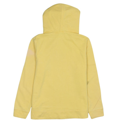 Tommy Hilfiger Womens Yellow Pullover Hoodie M Cotton Logo Casual