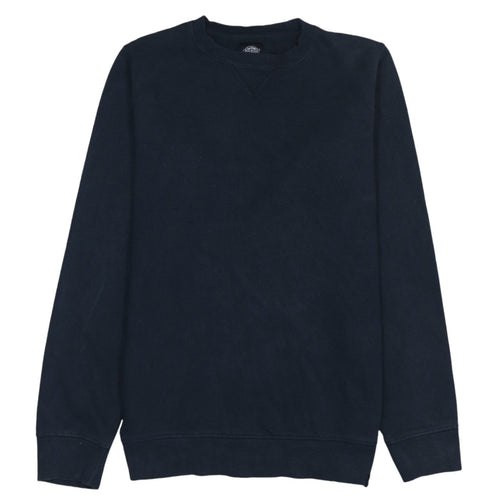 Dickies Men's Blue Crew Neck Cotton Pullover Sweatshirt Medium