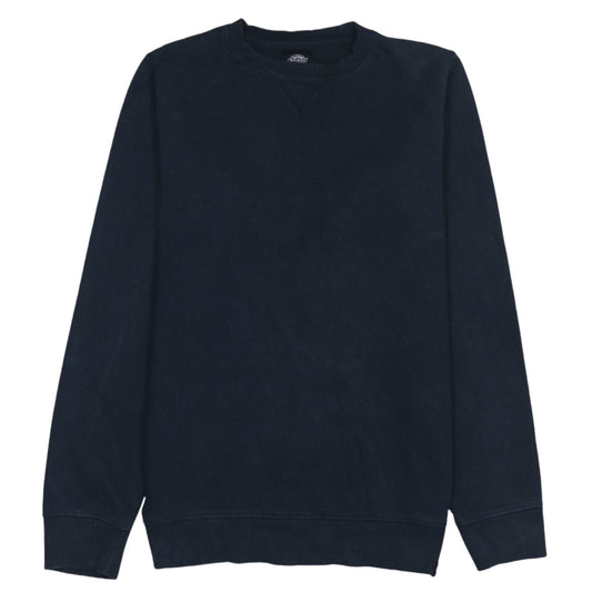 Dickies Men's Blue Crew Neck Cotton Pullover Sweatshirt Medium