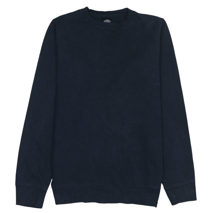 Dickies Men's Blue Crew Neck Cotton Pullover Sweatshirt Medium