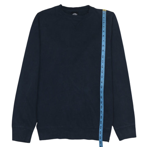 Dickies Men's Blue Crew Neck Cotton Pullover Sweatshirt Medium