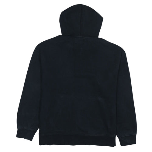 Calvin Klein Womens Black Relaxed Fit Cotton Pullover Hoodie XS