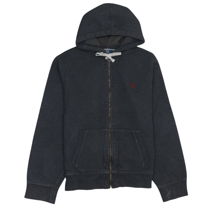 Polo Ralph Lauren Women's Black Full Zip Hoodie Size M Cotton Blend