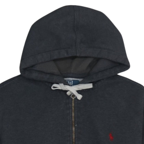 Polo Ralph Lauren Women's Black Full Zip Hoodie Size M Cotton Blend