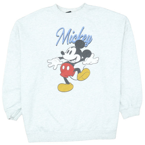 Disney Women’s Grey Mickey Mouse Print Sweatshirt Size 16