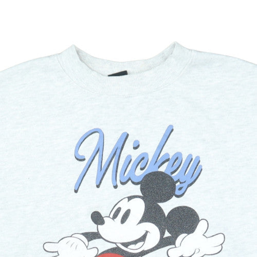 Disney Women’s Grey Mickey Mouse Print Sweatshirt Size 16