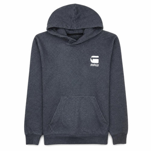 G-Star RAW Men's Grey Pullover Hoodie M Long Sleeve Logo Casual