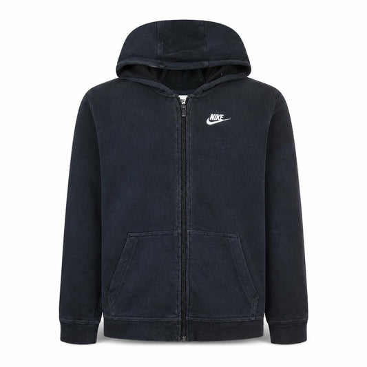 Nike Boys Black Full Zip Hoodie XL 158-170cm - Hooded Sweatshirt