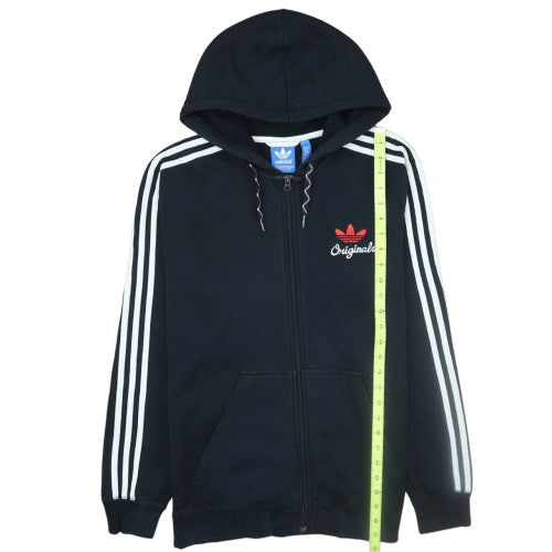 Adidas Originals Men's Black Full Zip Hoodie Size M Sports Style