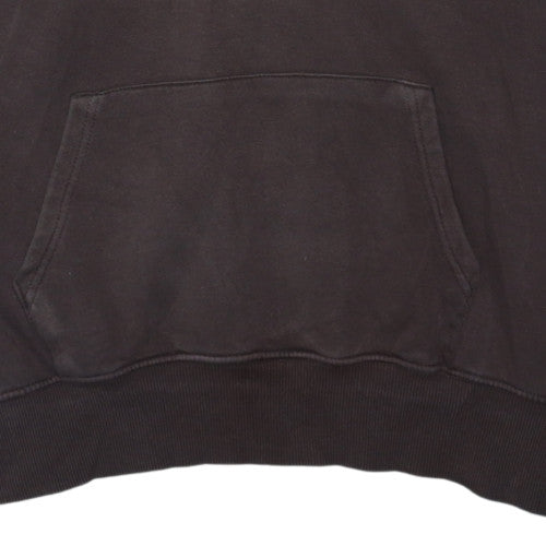 Nike Men's Brown Pullover Hoodie L Fleece Regular Fit Logo Sportswear