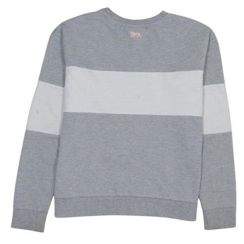 Lonsdale Womens Grey Logo Sweatshirt Size 14 Cotton Blend