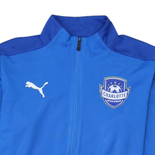 Puma Men's Blue Full Zip Charlotte Soccer Academy Sweatshirt M
