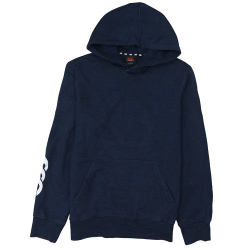 Canterbury Men's Blue Pullover Hoodie L Rugby Sports Fleece