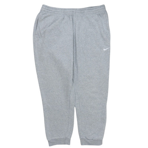 Nike Men's Grey 2XL Fleece Sweatpants Regular Fit with Logo