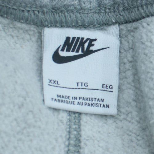 Nike Men's Grey 2XL Fleece Sweatpants Regular Fit with Logo
