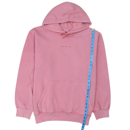Adidas Women's Pink Pullover Hoodie Size 12 Cotton Casual Sweatshirt