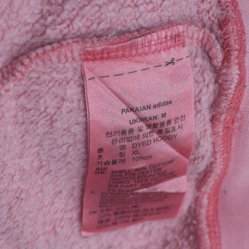 Adidas Women's Pink Pullover Hoodie Size 12 Cotton Casual Sweatshirt