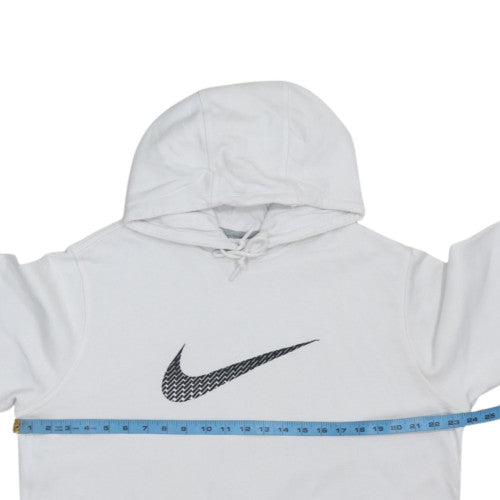 Nike Men's White XL Pullover Hoodie Graphic Logo Fleece