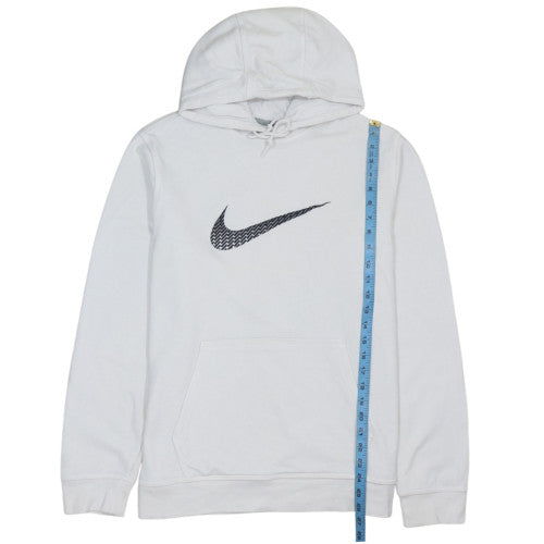 Nike Men's White XL Pullover Hoodie Graphic Logo Fleece