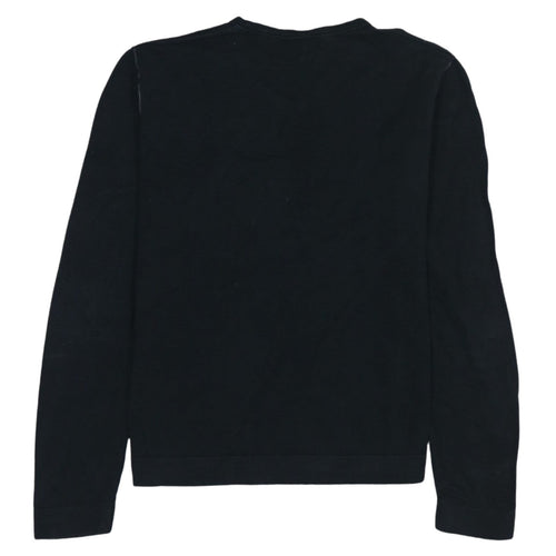 Quiksilver Men's Black V-Neck Knit Sweatshirt Size M