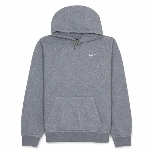 Nike Men's Grey Pullover Hoodie L Regular Fit Fleece Sportswear