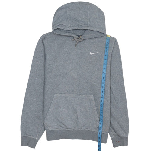 Nike Men's Grey Pullover Hoodie L Regular Fit Fleece Sportswear