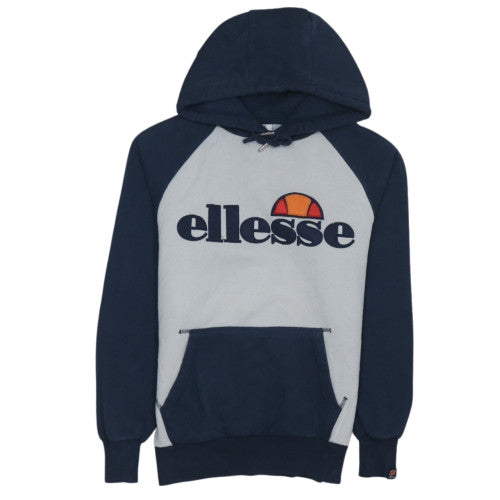 Ellesse Men’s Blue Pullover Hoodie S Regular Fit Graphic Logo