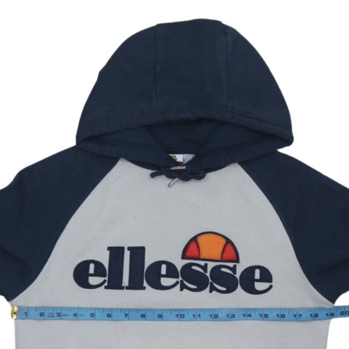 Ellesse Men’s Blue Pullover Hoodie S Regular Fit Graphic Logo