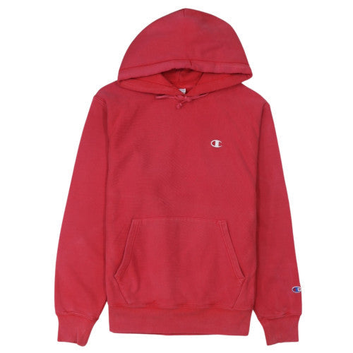 Champion Womens Red Reverse Weave Pullover Hoodie Size M