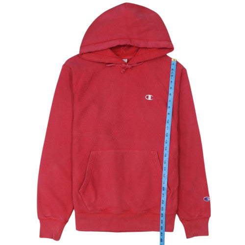 Champion Womens Red Reverse Weave Pullover Hoodie Size M