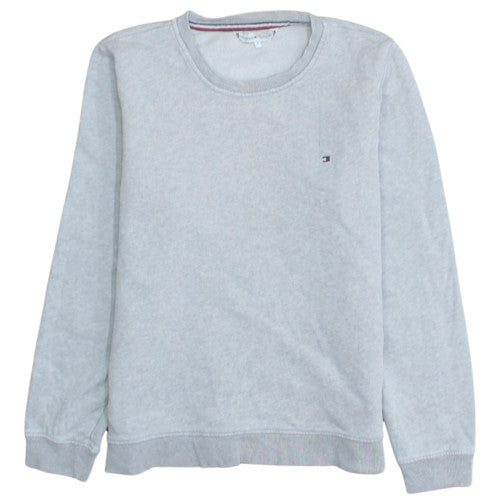 Tommy Hilfiger Men's Grey Crew Neck Pullover Sweatshirt M