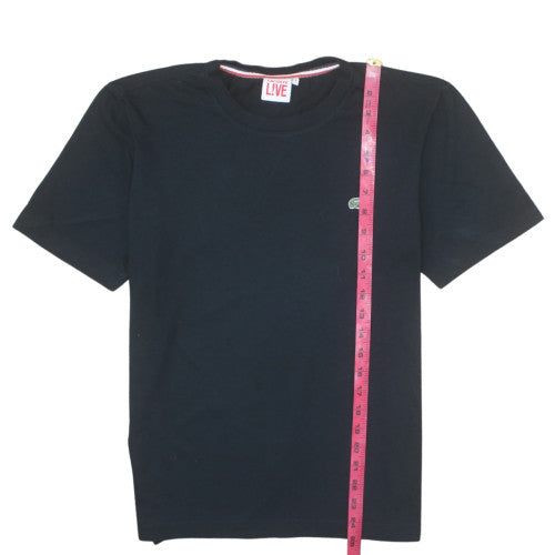 Lacoste Live Men's Black Crew Neck Short Sleeve Cotton T-Shirt M