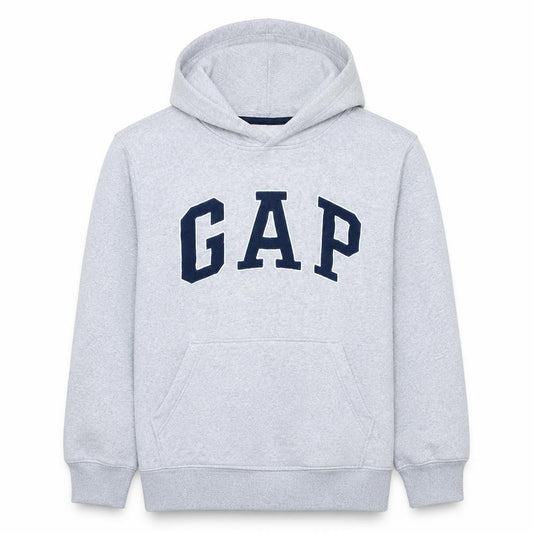 GAP Boys Grey XXL Pullover Hoodie with Logo Print