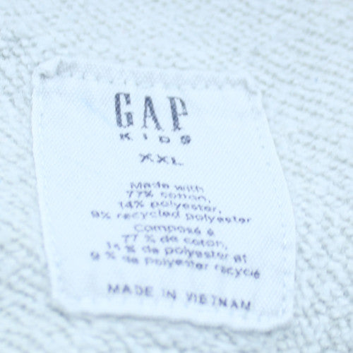 GAP Boys Grey XXL Pullover Hoodie with Logo Print
