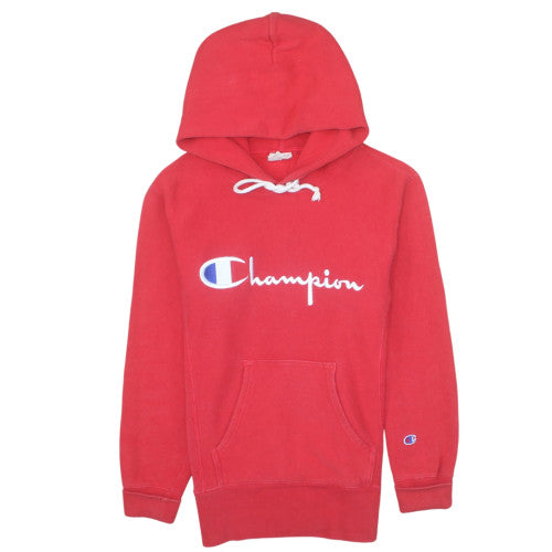 Champion Womens Red XS Reverse Weave Pullover Hoodie Sweatshirt