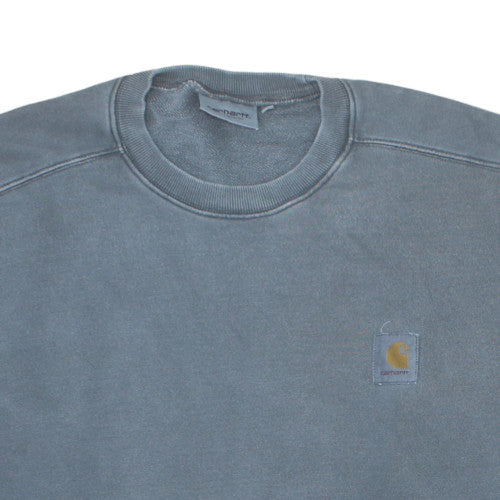 Carhartt Men's Blue L Pullover Sweatshirt Crew Neck Heavyweight