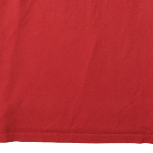 Chaps Men's Red XL Polo Shirt Cotton Blend Short Sleeve Classic Fit