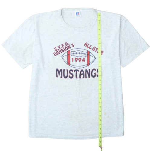 Russell Athletic Men’s Grey XL 1994 Mustangs Sports Retro T-Shirt