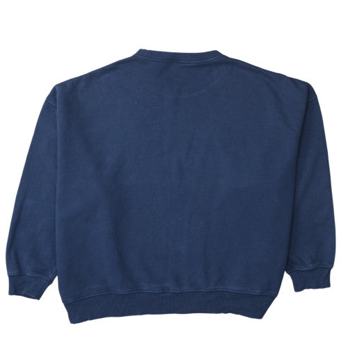 Nike Womens Navy Blue Crew Neck Pullover Sweatshirt Size S