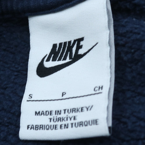 Nike Womens Navy Blue Crew Neck Pullover Sweatshirt Size S