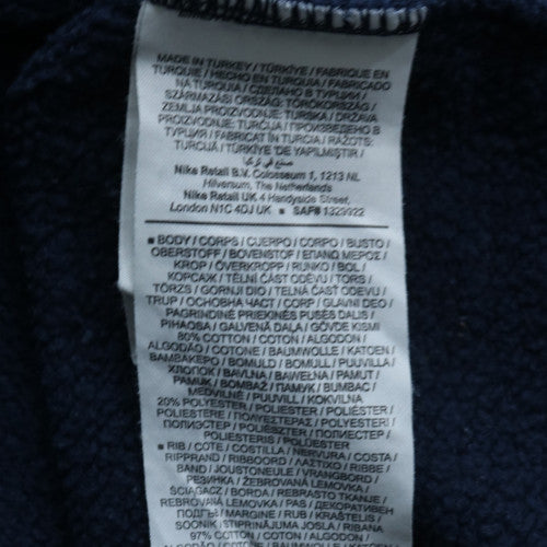 Nike Womens Navy Blue Crew Neck Pullover Sweatshirt Size S