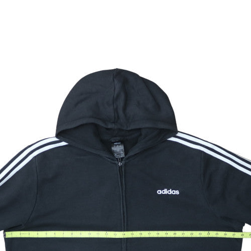 adidas Men’s Black 2XL Full Zip Hoodie Sports Fleece