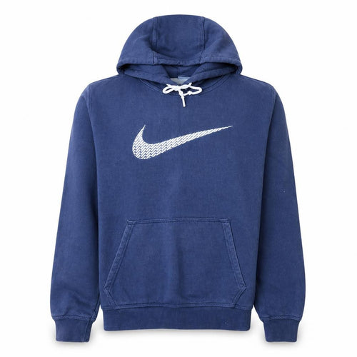 Nike Men's Blue Pullover Hoodie Medium Sports Fleece Sweatshirt