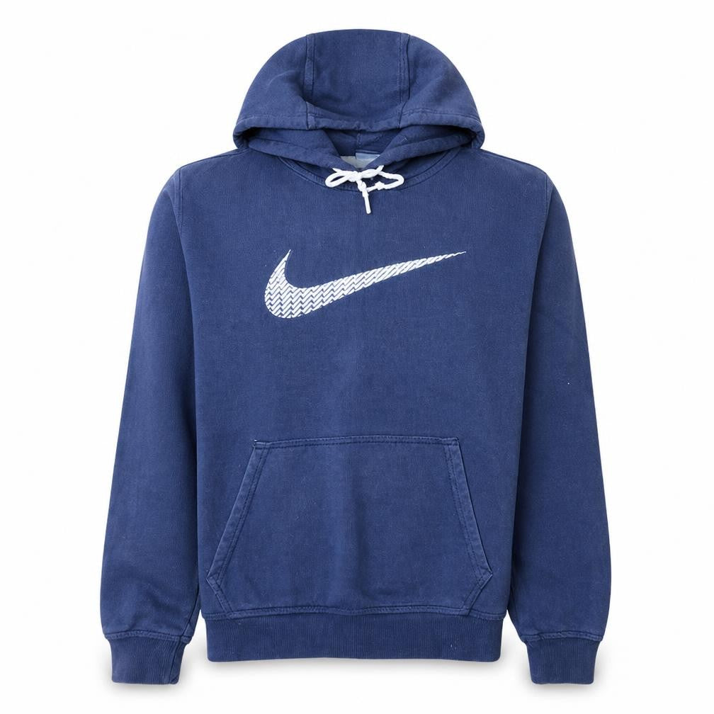 Nike Men's Blue Pullover Hoodie Medium Sports Fleece Sweatshirt