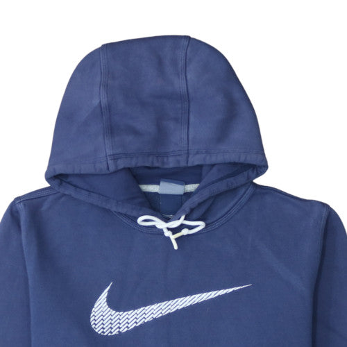 Nike Men's Blue Pullover Hoodie Medium Sports Fleece Sweatshirt