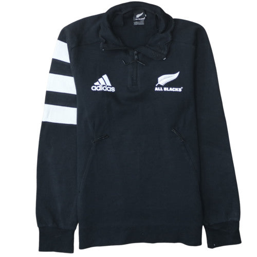 Adidas All Blacks Men's Black M 1/4 Zip Pullover Sweatshirt