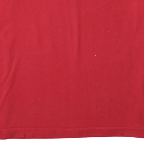 Nautica Men's Red XL Cotton Crew Neck Short Sleeve T-Shirt