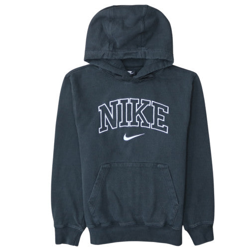 Nike Womens Black XS Pullover Hoodie with Logo Detail