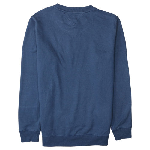 Tommy Jeans Men's Blue XL Pullover Sweatshirt Crew Neck Logo