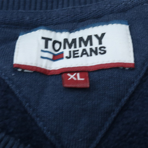 Tommy Jeans Men's Blue XL Pullover Sweatshirt Crew Neck Logo